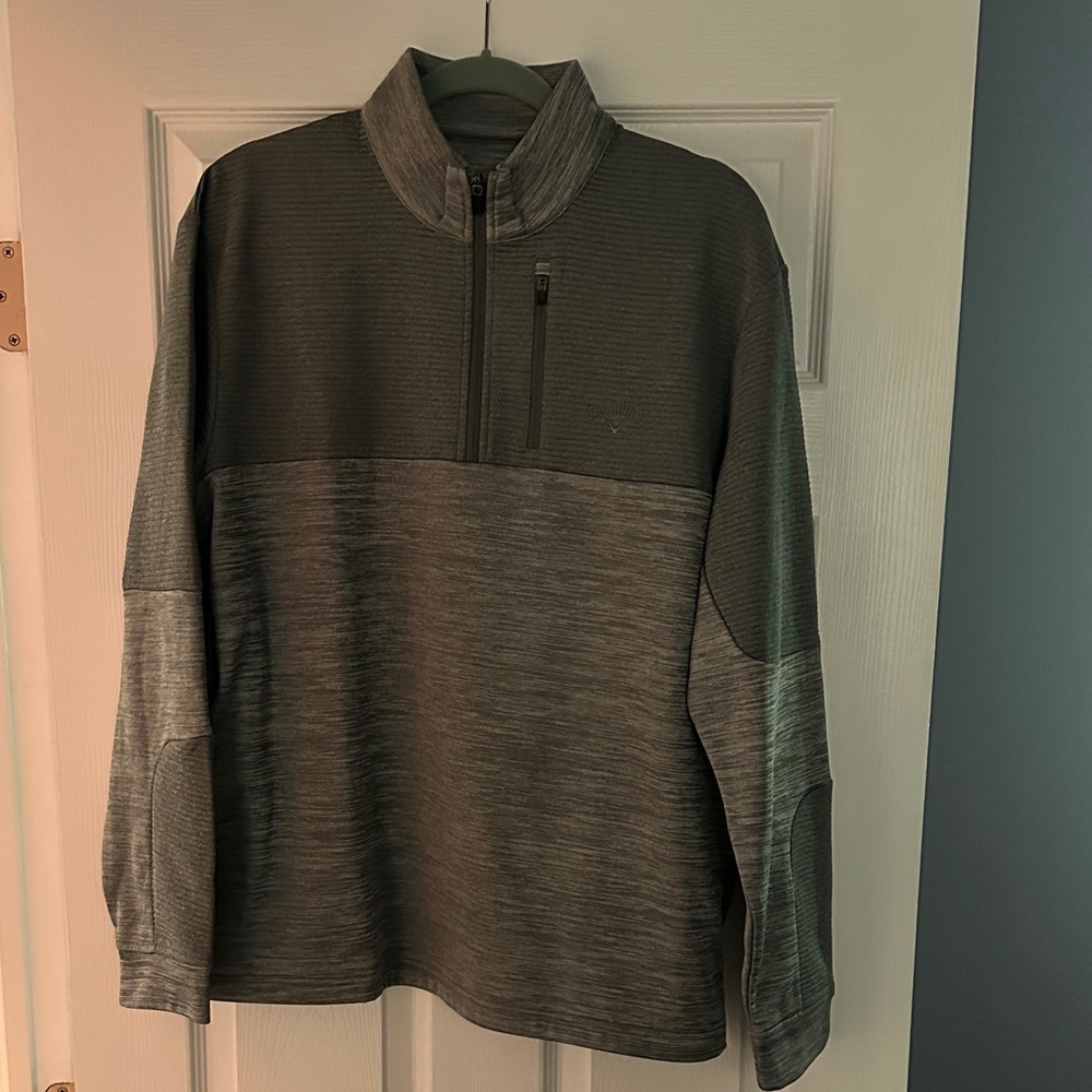 Callaway Men's Gray Zip-Up Sweater